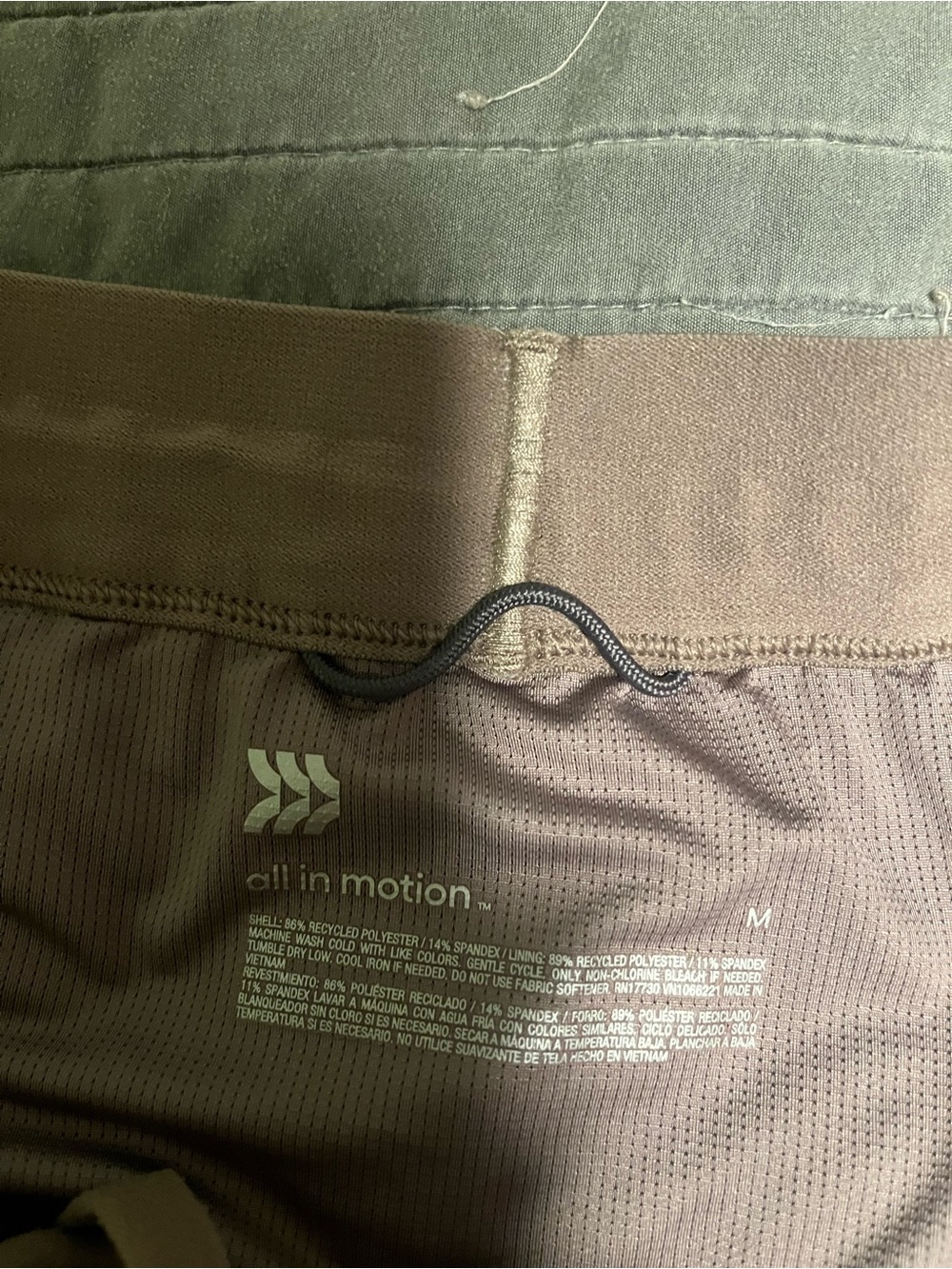all in motion mauve taupe athletic shorts - Picture 4 of 4